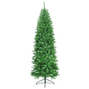6 Feet PVC Hinged Pre-lit Artificial Fir Pencil Christmas Tree with 150 Lights by LJGDeals