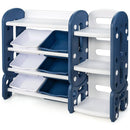 Kids Toy Storage Organizer with Bins and Multi-Layer Shelf for Bedroom Playroom by LJGDeals