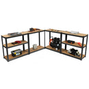 2 Pcs Storage Shelves Garage Shelving Units Tool Utility Shelves by LJGDeals