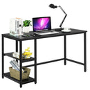 47 Inch Computer Desk Office Study Table Workstation Home with Adjustable Shelf Black by LJGDeals