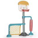 3-in-1 Height Adjustable Basketball Stand Set with Soccer and Roller by LJGDeals