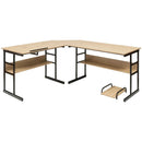 L-Shaped Computer Desk with Tiltable Tabletop by LJGDeals