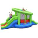 Inflatable Dual Slide Basketball Game Bounce House Without Blower by LJGDeals