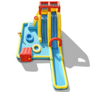 7-in-1 Inflatable Dual Slide Water Park Bounce House Without Blower by LJGDeals