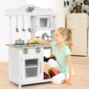 Wooden Pretend Play Kitchen Set for Kids with Accessories and Sink by LJGDeals
