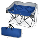 Folding Camping Chair with Bags and Padded Backrest by LJGDeals