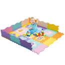 75 Pieces Baby Foam Interlocking Play Mat with Fence with Detachable Numbers by DirectDeals