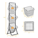 3-Tier Fruit Basket Stand with Adjustable Heights by LJGDeals