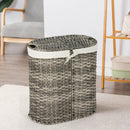 Handwoven Laundry Hamper Basket with 2 Removable Liner Bags by LJGDeals