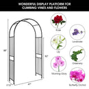 7.2 Feet Garden Decoration Climbing Plants Arch by LJGDeals