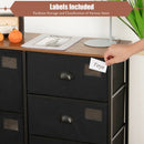 5-Drawer Storage Dresser for Bedroom Closet Entryway-Black by LJGDeals