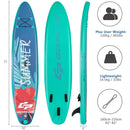 10 Feet Inflatable Stand Up Paddle Board with Backpack Leash Aluminum Paddle by LJGDeals
