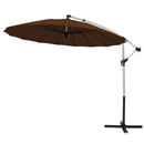 10 Feet Patio Offset Umbrella Market Hanging Umbrella for Backyard Poolside Lawn Garden by LJGDeals