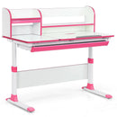 Adjustable Height Study Desk with Drawer and Tilted Desktop for School and Home by LJGDeals