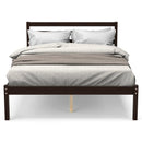 Full Size Bed frame Foundation with Solid Wooden Slat Suppor by DirectDeals