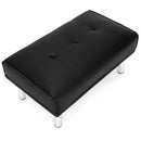 Rectangle Tufted Ottoman with Stainless Steel Legs for Living Room by LJGDeals