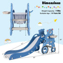 4-in-1 Foldable Baby Slide Toddler Climber Slide PlaySet with Ball by LJGDeals