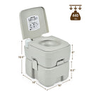 5.3 Gallon 20 L Portable Travel Toilet for Camping RV Indoor Outdoor by LJGDeals