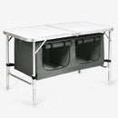 Height Adjustable Folding Camping Table-Gray by LJGDeals