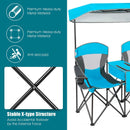 Portable Folding Camping Canopy Chairs with Cup Holder by LJGDeals