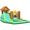 Inflatable Waterslide Bounce House Climbing Wall without Blower by LJGDeals
