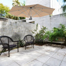 8ft Wall-Mounted Telescopic Folding Tilt Sun Shade Umbrella by LJGDeals
