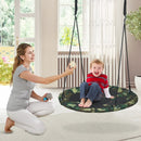 40 Inch Flying Saucer Tree Swing Outdoor Play Set with Adjustable Ropes Gift for Kids by LJGDeals