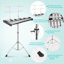 32 Note Glockenspiel Xylophone Percussion Bell Kit with Adjustable Stand by LJGDeals