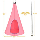 32 Inch Kids Nest Swing Chair Hanging Hammock Seat for Indoor Outdoor by LJGDeals