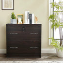 2-Drawer File Cabinet with Lock Hinging Bar Letter and Legal Size by LJGDeals