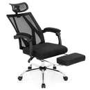 Ergonomic Recliner Mesh Office Chair with Adjustable Footrest-Black by LJGDeals