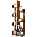 8-Tier Bookshelf Bookcase with 8 Open Compartments Space-Saving Storage Rack by LJGDeals