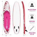 10.6 Feet Inflatable Adjustable Paddle Board with Carry Bag by LJGDeals