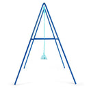 Outdoor Kids Swing Set with Heavy-Duty Metal A-Frame and Ground Stakes by DirectDeals
