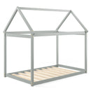 Stable Kids Platform Floor Bed with Roof an by LJGDeals