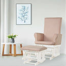Baby Nursery Relax Rocker Rocking Chair Glider and Ottoman Cushion Set by LJGDeals
