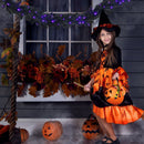 9 Feet Pre-lit Christmas Halloween Garland with 50 Purple LED Lights by LJGDeals