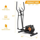 Elliptical Exercise Machine Magnetic Cross Trainer with LCD Monitor by LJGDeals
