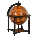 23 Inch Globe Wine Bar Stand for Dining Room and Living Room-Coffee by LJGDeals