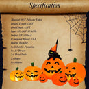 Halloween 7.5 Feet Inflatable Pumpkin Combo with Witch Black Cat by LJGDeals