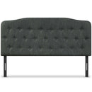 Queen Upholstered Headboard with Adjustable Heights-Light Gray by DirectDeals