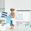 2-in-1 Portable 22lbs Capacity Washing Machine with Timer Control by LJGDeals