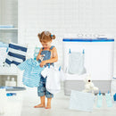 2-in-1 Portable 22lbs Capacity Washing Machine with Timer Control by LJGDeals