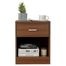 Modern Nightstand with Storage Drawer and Cabinet by LJGDeals