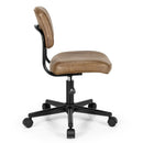 PU Leather Adjustable Office Chair Swivel Task Chair with Backrest by LJGDeals