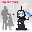 6 Feet Halloween Inflatable Decorations with Built-in LED Lights by LJGDeals