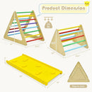 3 in 1 Wooden Set of 2 Triangle Climber with Ramp for Slid by LJGDeals