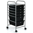 6 Drawers Rolling Storage Cart Organizer by LJGDeals