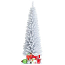 6 Feet Unlit Artificial Slim Pencil Christmas Tree with Metal Stand by LJGDeals