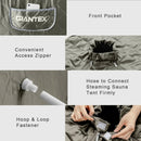 Portable Personal Steam Sauna Spa with Steamer Chair-Gray by LJGDeals